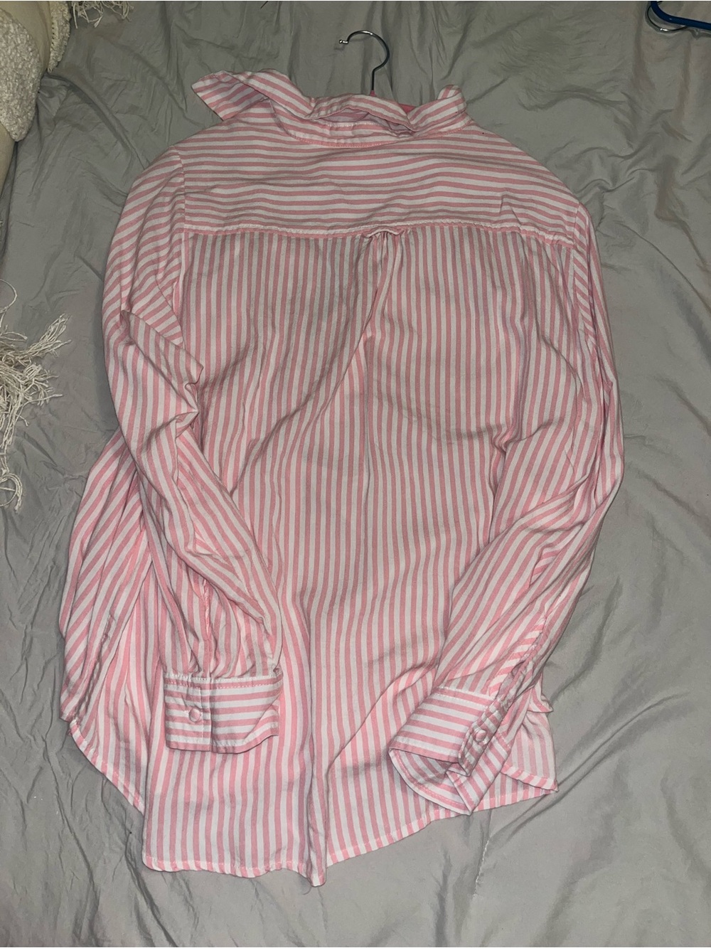 Pink Striped Button-Up Shirt - Picture 3 of 3